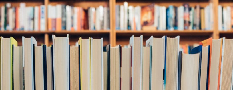 Books, rows of books.